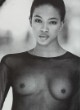 Naomi Campbell naked pics - in see through top
