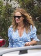 Julia Roberts naked pics - blue blouse with huge cleavage