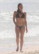 Michelle Rodriguez wore a black micro bikini pics