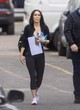 Megan Fox shows her cleavage on set pics