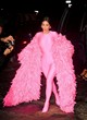 Kim Kardashian wore a pink catsuit pics