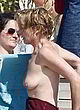 Emma Thompson flashing her tits in public pics