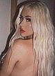 Christina Aguilera naked pics - posing topless in jeans