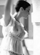 Emma Watson naked pics - visible tits in white dress