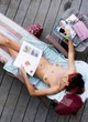Audrey Tautou topless sunbathing pics