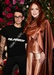 Lindsay Lohan wore a rust-toned outfit pics