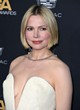 Michelle Williams oozes glamor in cream gown pics