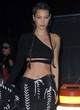 Bella Hadid naked pics - cropped see through top in ny