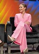 Kristen Bell looks fabulous in a pink suit pics