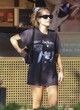 Rita Ora wears a vintage t-shirt pics