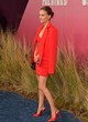 Natalie Portman red mini dress and blazer pics