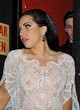 Lady Gaga fully see through white blouse pics