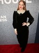 Jessica Chastain in black dress on red carpet pics