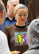 Miley Cyrus naked pics - flashing her tits in public