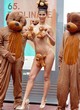 Micaela Schaefer naked pics - posing topless in public place