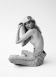 Elsa Hosk naked pics - posing topless in magazine