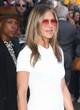 Jennifer Aniston wears a white chic mini dress pics