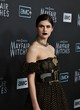 Alexandra Daddario wows in black strapless gown pics