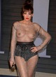 Bleona Qereti naked pics - shows tits, fully sheer dress