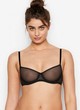 Taylor Hill posing in a sheer lingerie pics