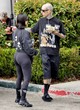 Kourtney Kardashian rocks a tight black leggings pics