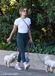 Lucy Hale takes her dogs for a walk pics