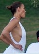 Jennifer Lopez sexy and flashes side-boob pics