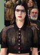 Kendall Jenner visible tits at fashion show pics