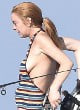 Lindsay Lohan caught in sexy swimsuit pics