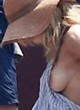 Gillian Anderson naked pics - accidental boob slip in italy