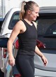 Kristen Bell black tank top and leggings pics