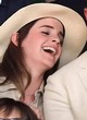 Emma Watson looks chic at wimbledon pics