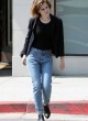 Emma Watson chic in blazer and jeans pics