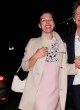 Milla Jovovich night out in pink dress pics