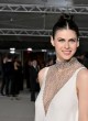 Alexandra Daddario modeled a pure white gown pics