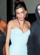 Hailey Bieber wows in strapless sexy dress pics