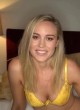Brie Larson naked pics - posing in yellow underwear