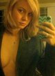 Brie Larson naked pics - deep cleavage selfie