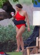 Katharine McPhee sexy in red swimsuit in hawaii pics