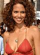 Halle Berry in red low cut dress pics