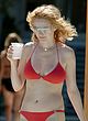 Heather Graham paparazzi red bikini photos pics