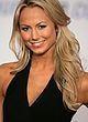Stacy Keibler in black dress at gm 10 show pics