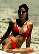 Courteney Cox paparazzi red bikini shots pics