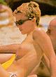 Kylie Minogue topless and bikini beach shots pics