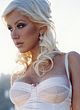 Christina Aguilera in white lingerie photoshoot pics