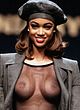 Tyra Banks sexy, see through and topless pics