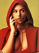 Monica Bellucci posing in red pictures pics