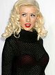 Christina Aguilera in red bra under black dress pics