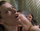 Milla Jovovich wild lesbian sex in a shower clips