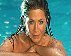 Jennifer Aniston flashes bare tits in a pool clips